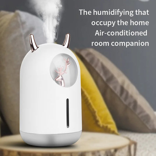 Mini Household Moisturizing Aromatherapy Air Freshener with LED Mist Maker
